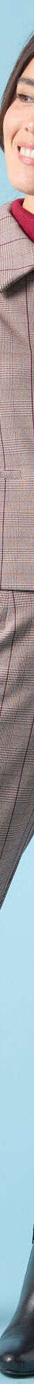 Veste blazer courte imprimée carreaux, Spécial Petites (chocolat) Veste blazer courte imprimée carreaux, Spécial Petites (chocolat)